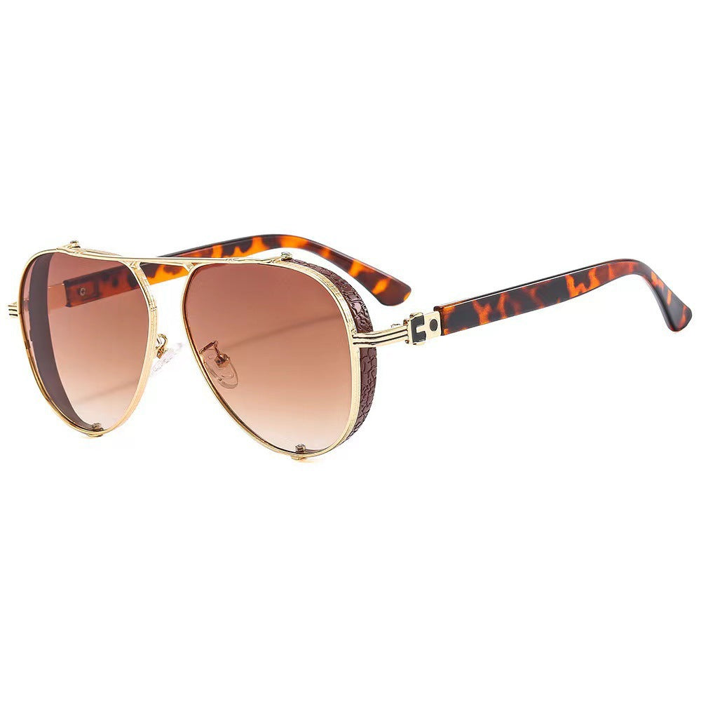 Damen modische Sonnenbrille mit innovativem retro-futuristischem Design Karnz