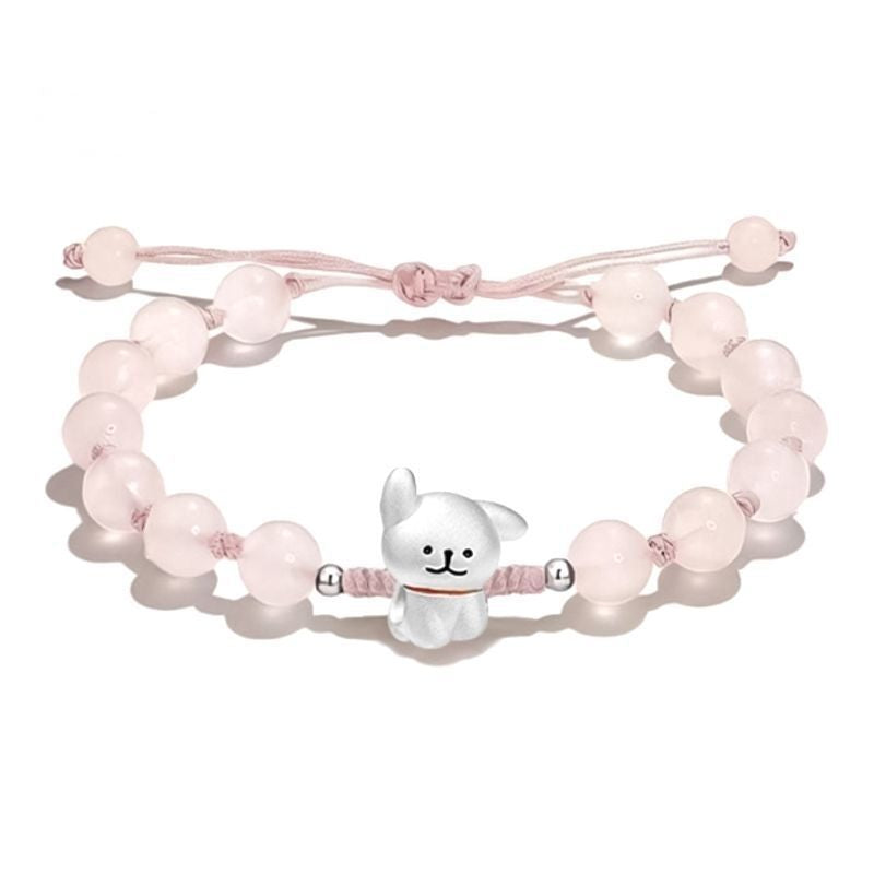 Verstellbares süßes Hund Charm Armband Karnz