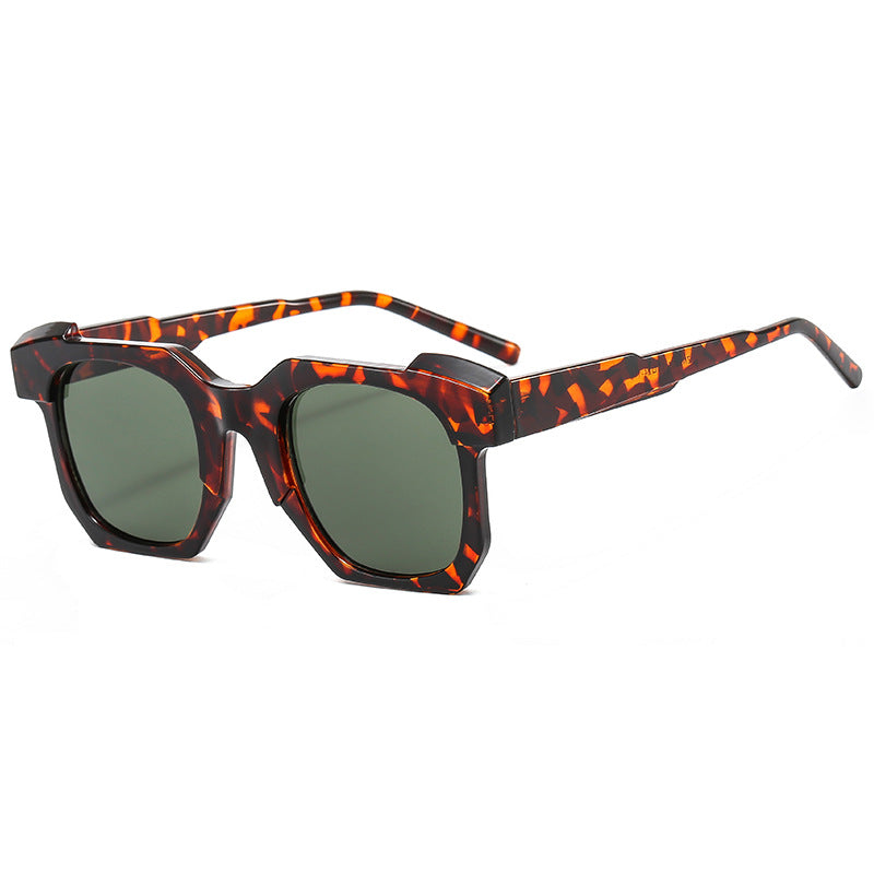 Damen modische Sonnenbrille im eckigen Design mit kontrastierenden Rahmen Karnz