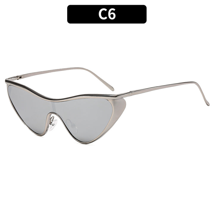Futuristische Geometrische Schild Sonnenbrille