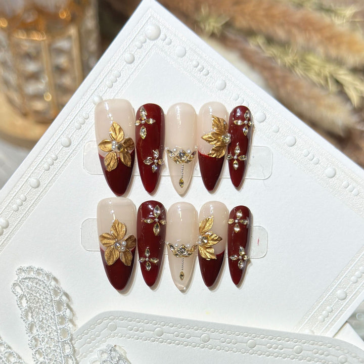 Glamourös Dekorative Stiletto Nagel Kunst Set Karnz