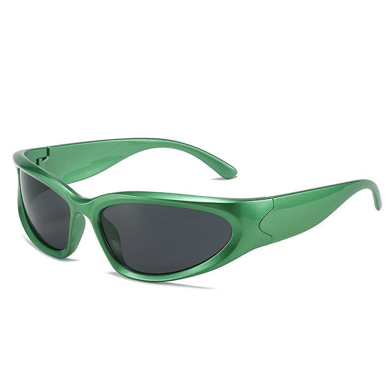 Damen sportliche Sonnenbrille mit ergonomischem Design und polarisierenden Gläsern Karnz