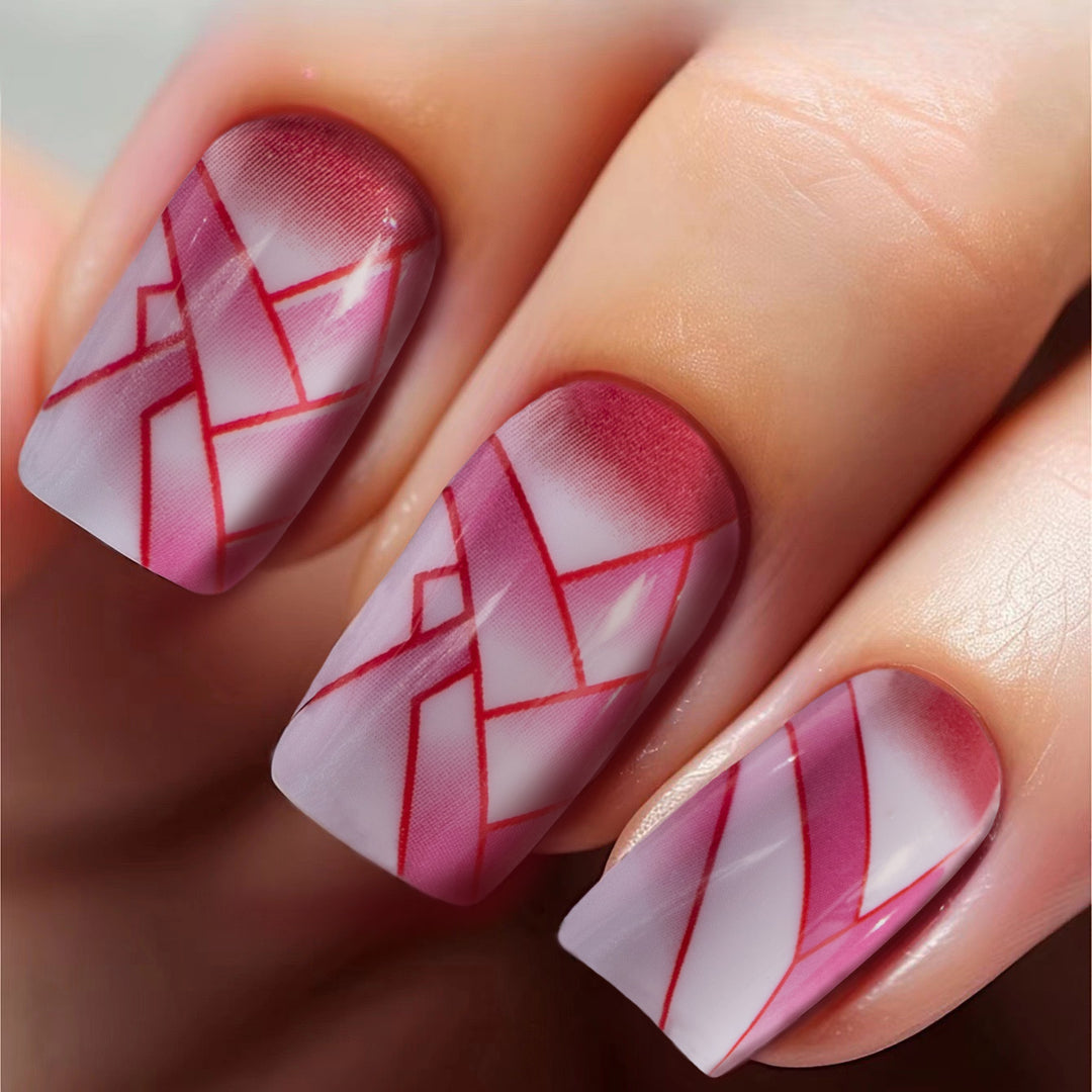 Künstlerische Geometrische Nagelkunst Designs