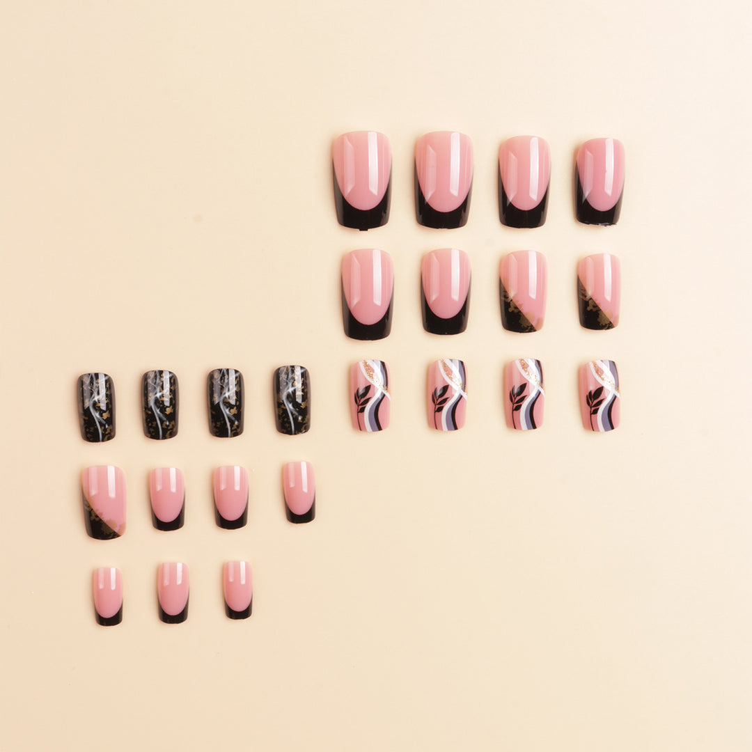 Künstlerisches Luxus Press-On Nageldesign Karnz