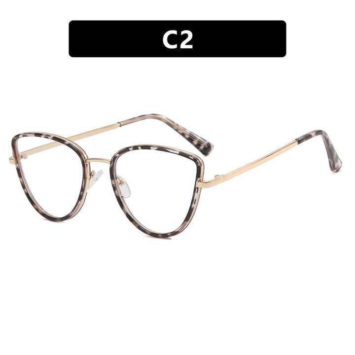 Damen extravagant geformte Brille Karnz