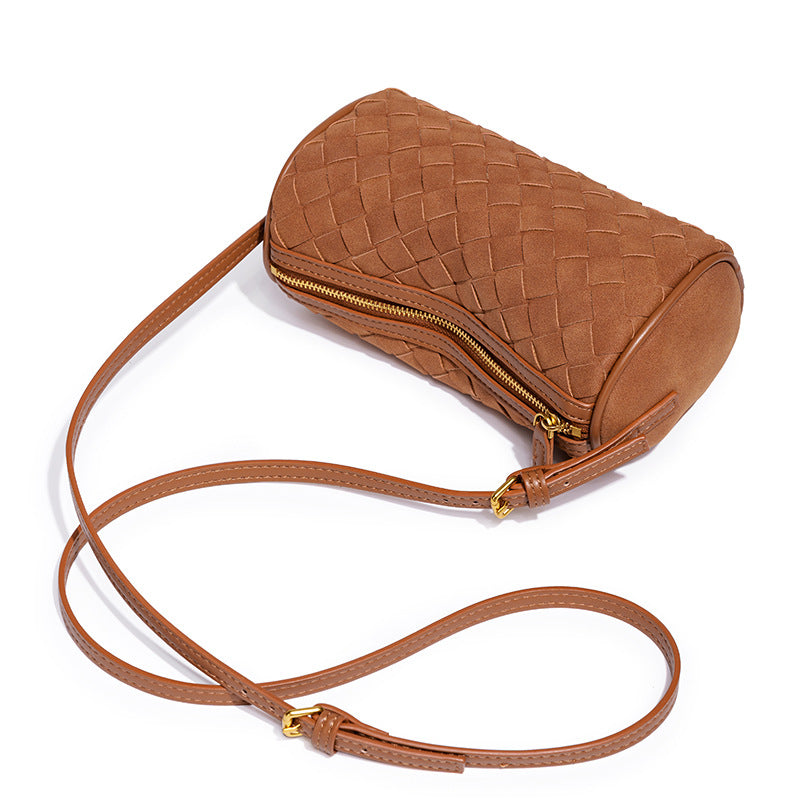 Geflochtene Wildleder-Handtasche Karnz