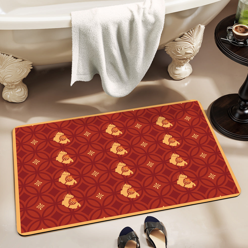 Verspielt Pferde-Themen Memory Foam Badmatte Karnz