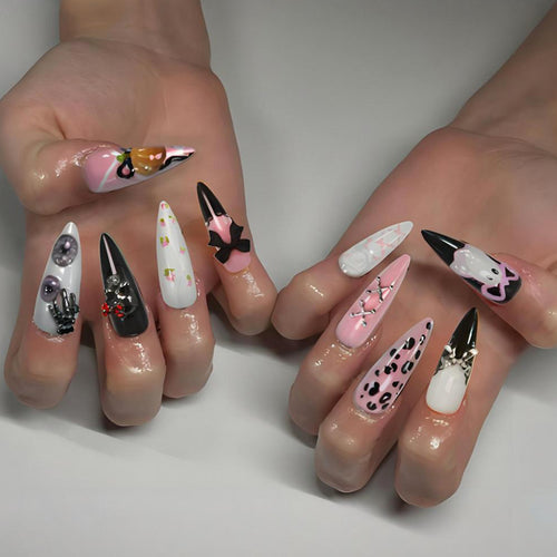 Glamouröse Kunstnägel mit exklusiven Halloween-Motiven Karnz