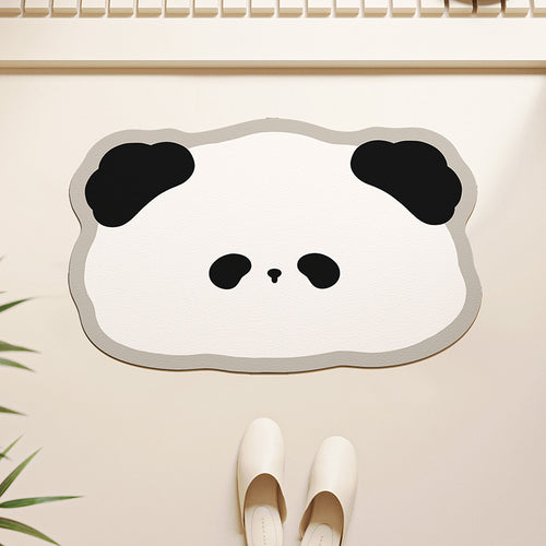 Niedliche Panda-förmige Badmatte