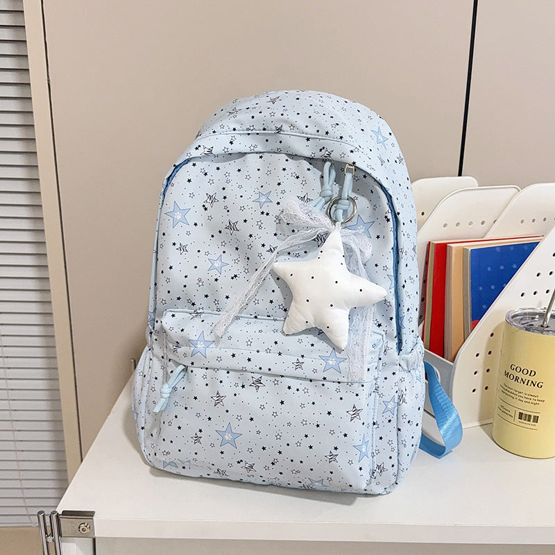 Sternenmuster-Schulrucksack