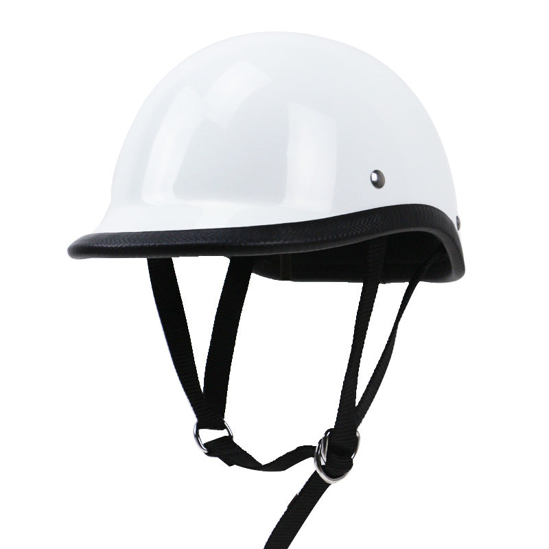 Klassischer Cruiser Motorrad Sicherheitshelm Karnz