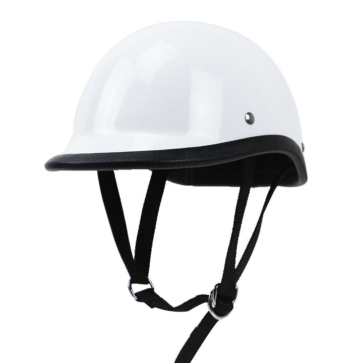 Klassischer Cruiser Motorrad Sicherheitshelm Karnz