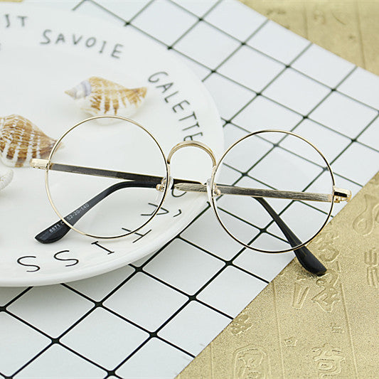 Damen Runde Brille mit filigranem Metallrahmen Karnz