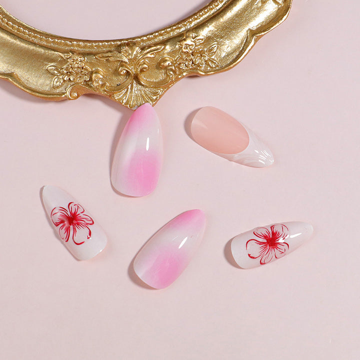 Premium Press-On Nail Set mit dekorativen Akzenten Karnz