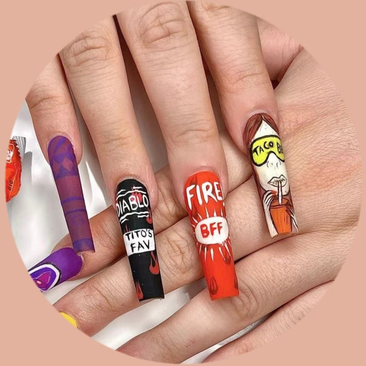 Kreative Nagelspitzen Kunstnägel Karnz