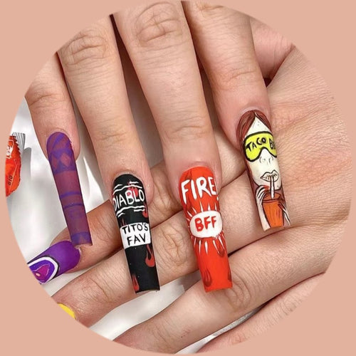 Kreative Nagelspitzen Kunstnägel Karnz