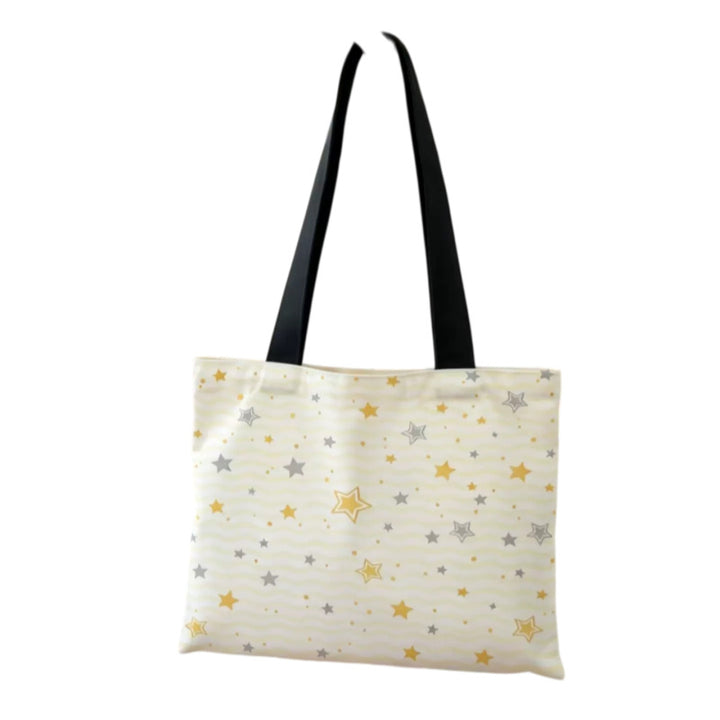 Elegante Sternmuster-Canvas-Tasche