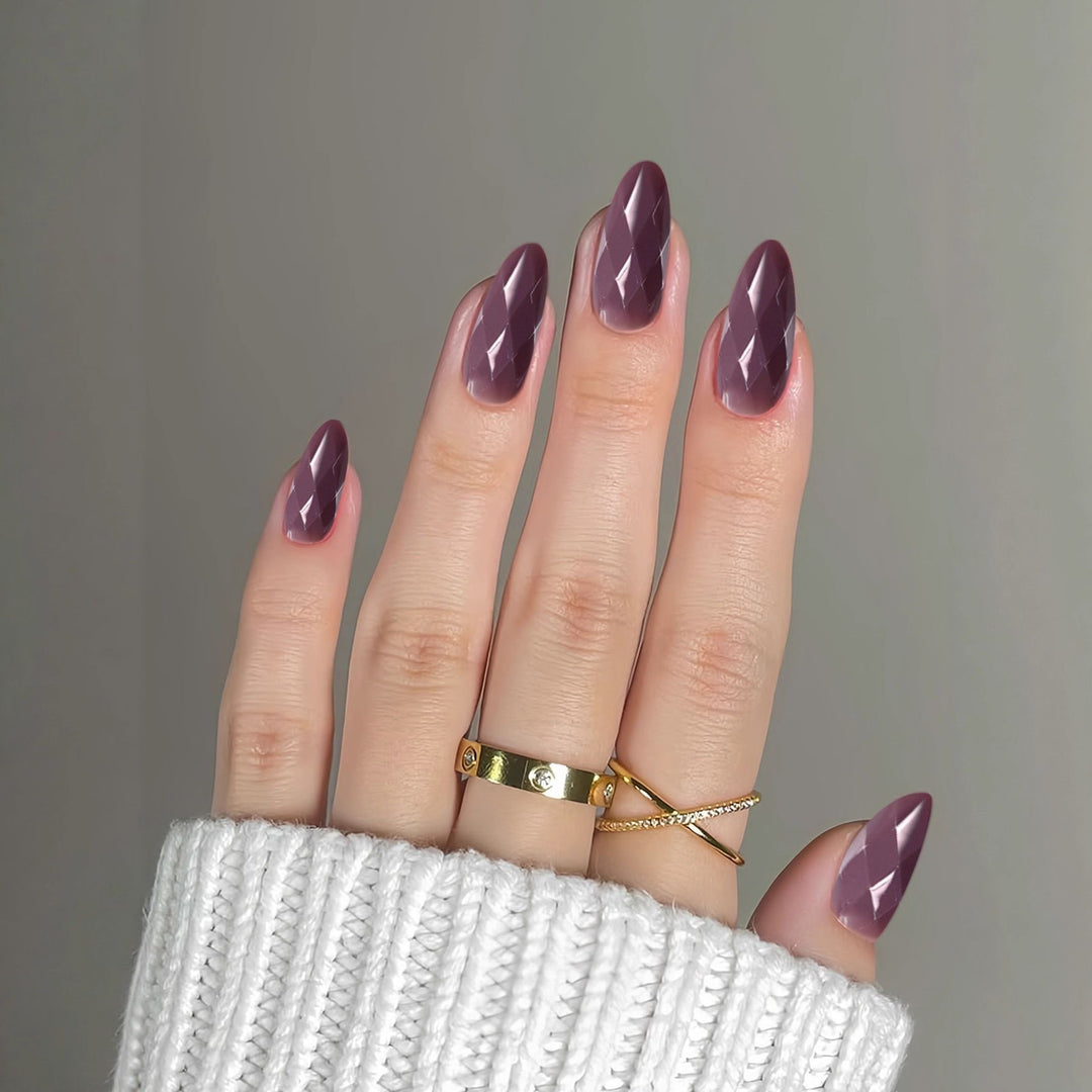 Diamantförmige Glänzende Nail Extensions Karnz
