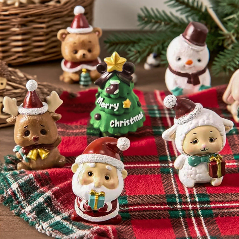 Dekorative Weihnachtsfigur im Schafdesign Karnz