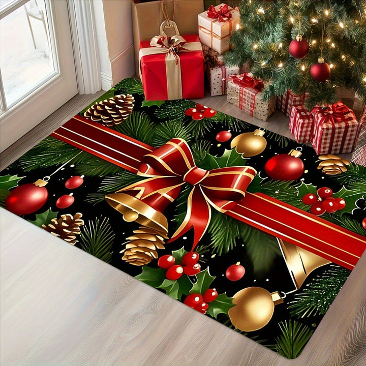 Festliche Weihnachtsmann-Themen-Türmatte