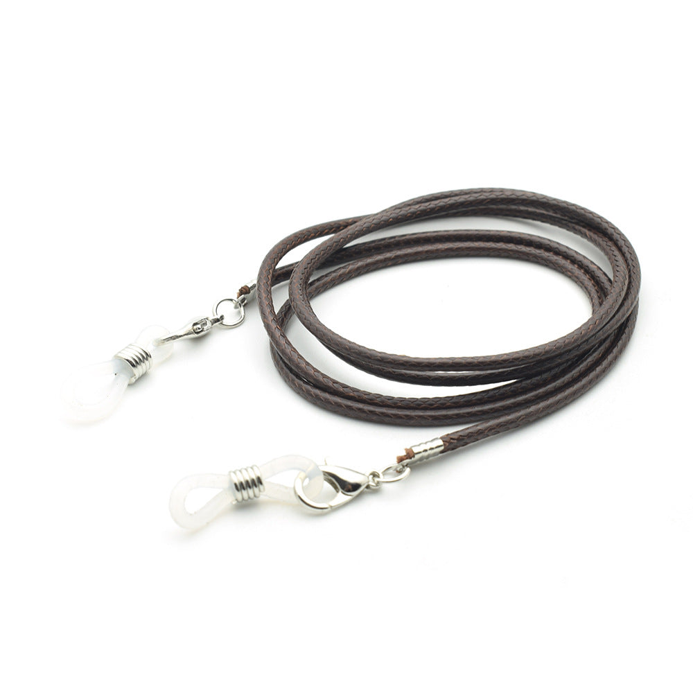 Geflochtener Leder-Brillenhalter Karnz