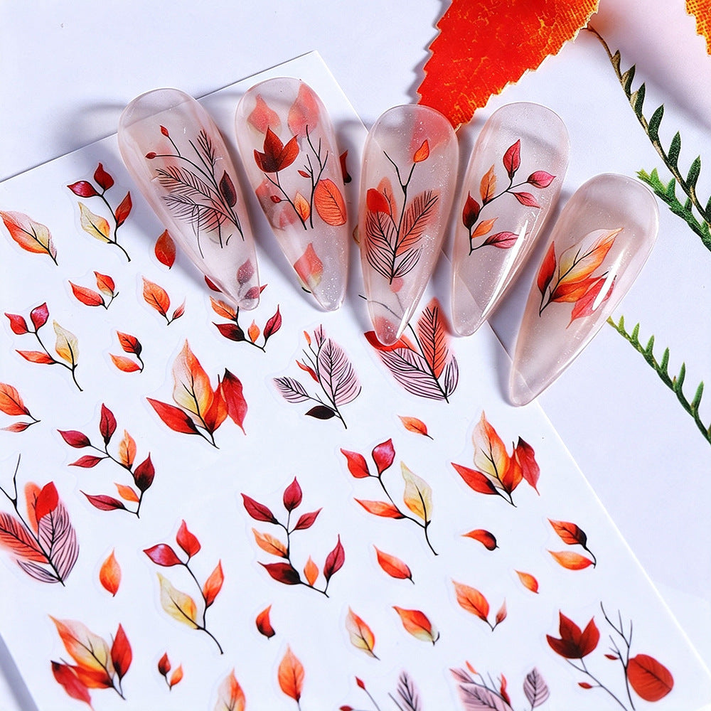 Herbst-Themen Nagelkunst Aufkleber Set