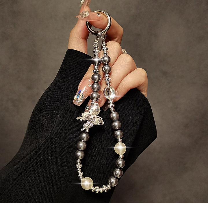 Eleganter Charm Perlen Schlüsselanhänger Karnz