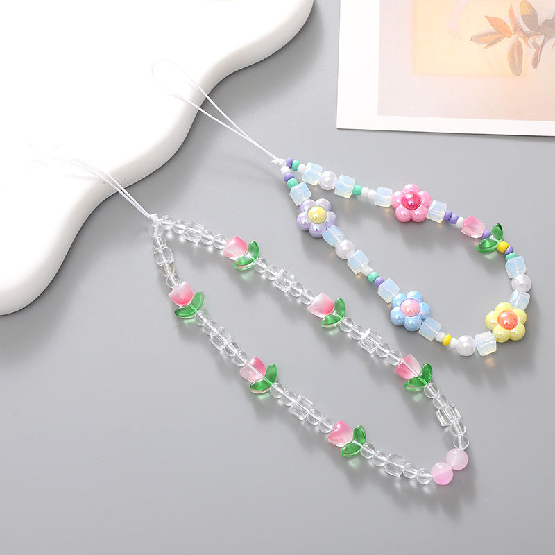 Floral Perlen Brillenhalter Karnz