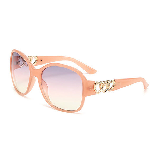 Damen elegante Sonnenbrille mit exquisite Rahmenverzierung Karnz