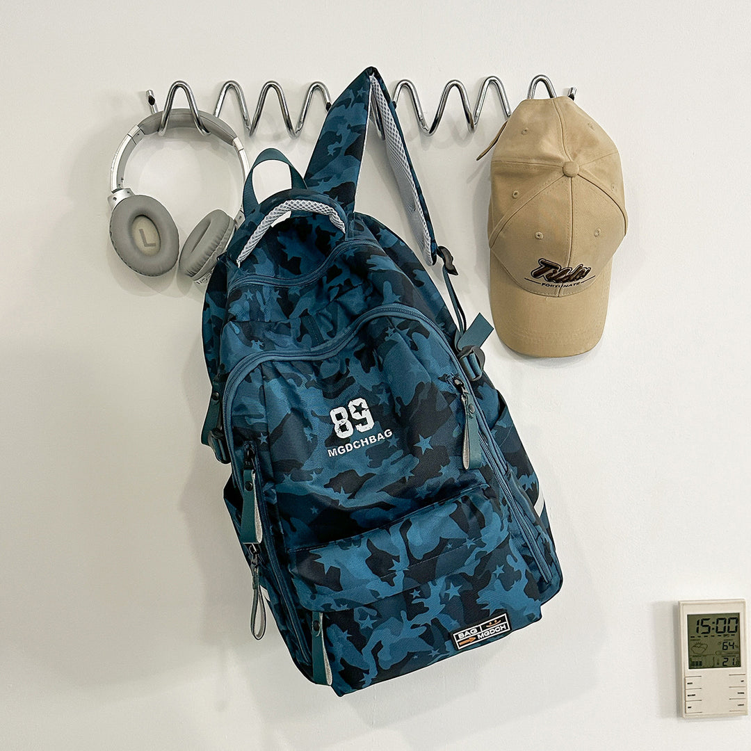 Vielseitiger Camouflage-Rucksack mit Multi-Taschen-Design Karnz
