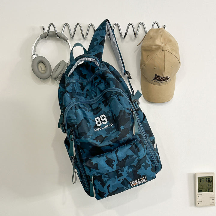 Vielseitiger Camouflage-Rucksack mit Multi-Taschen-Design Karnz
