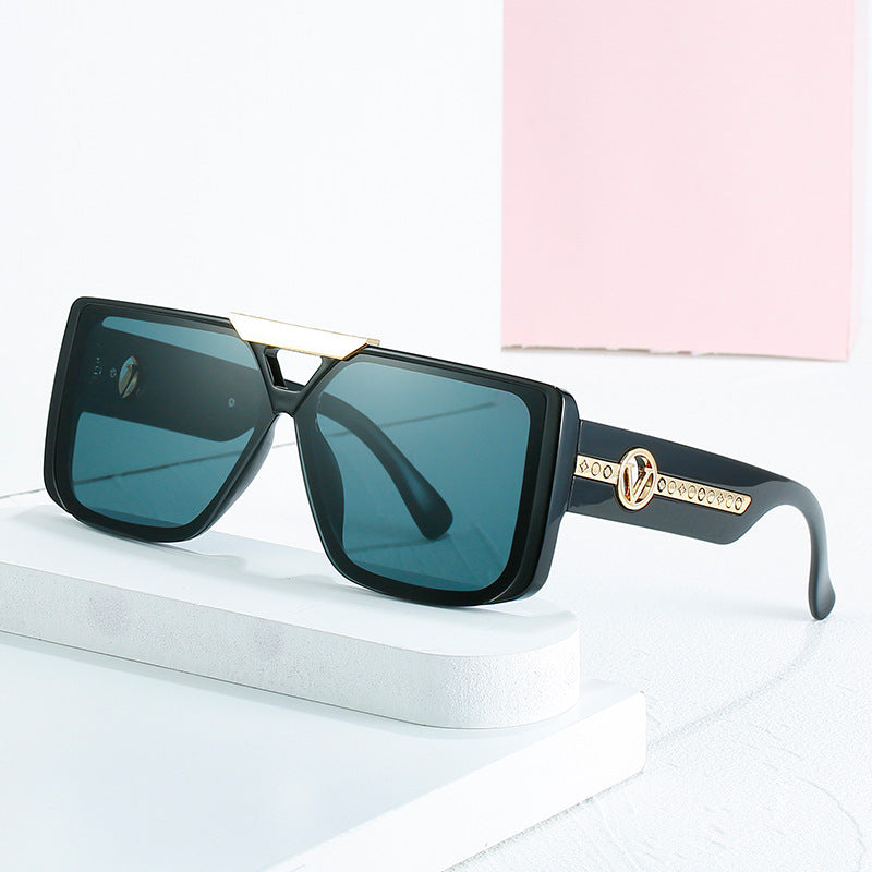 Damen elegante quadratische Sonnenbrille Karnz