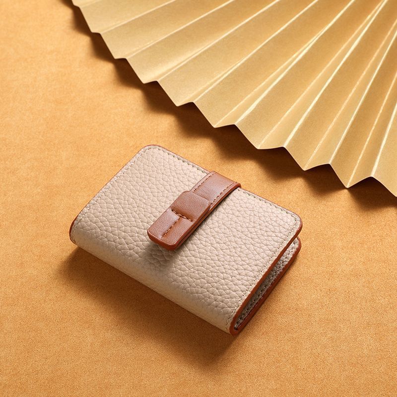 Texturiertes Leder-Kartenhalter-Wallet Karnz
