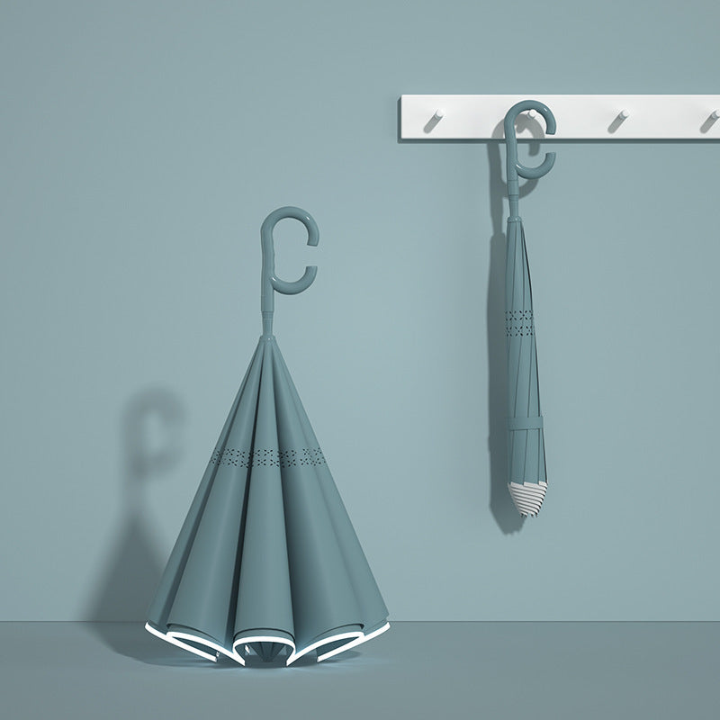 Damen innovativer Mini-Faltschirm mit ergonomischem Handgriff Karnz