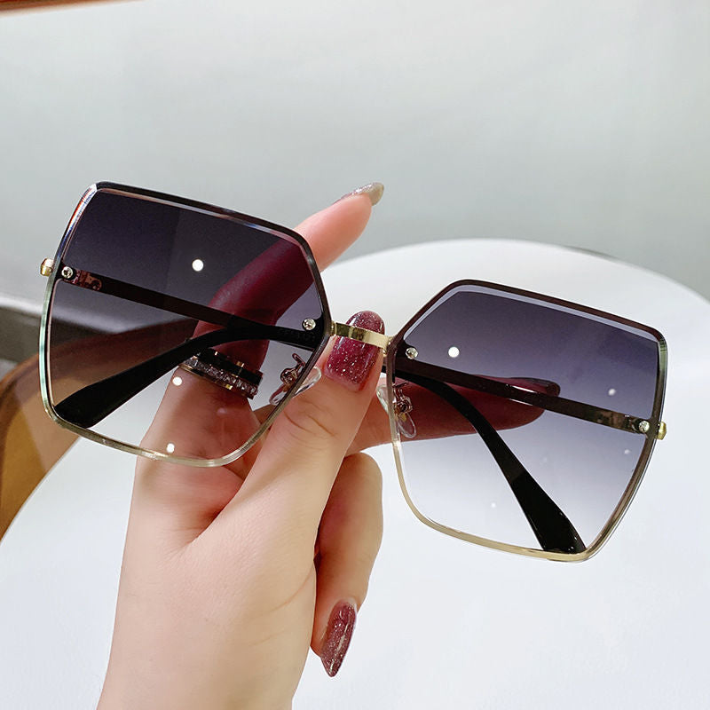 Damen modische quadratische Sonnenbrille mit polarisierenden Gläsern Karnz