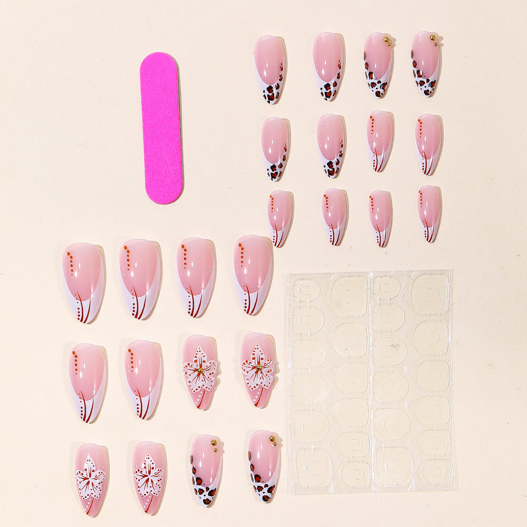 Künstlerische Blumen Acryl Nail Art Karnz