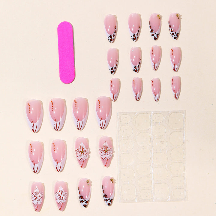 Künstlerische Blumen Acryl Nail Art Karnz