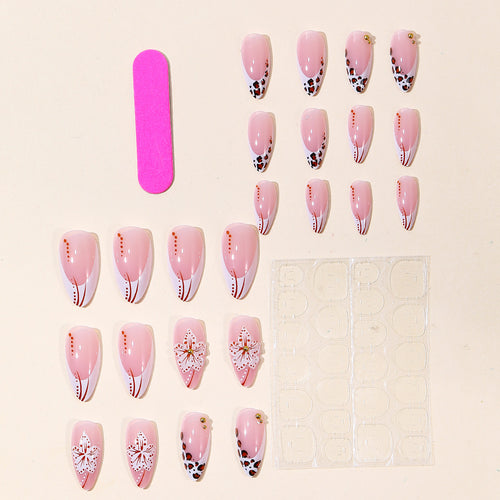 Künstlerische Blumen Acryl Nail Art Karnz