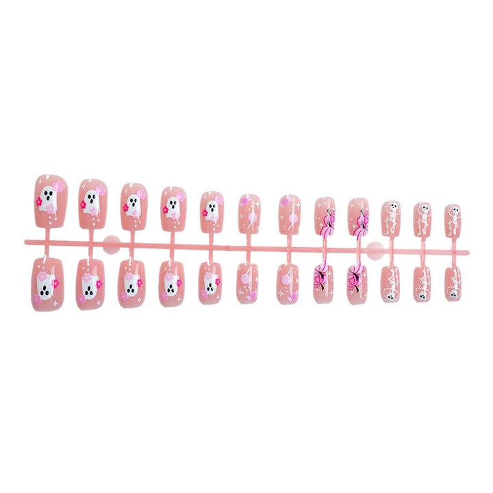 Verspieltes Themen-Press-On-Nagel-Set Karnz