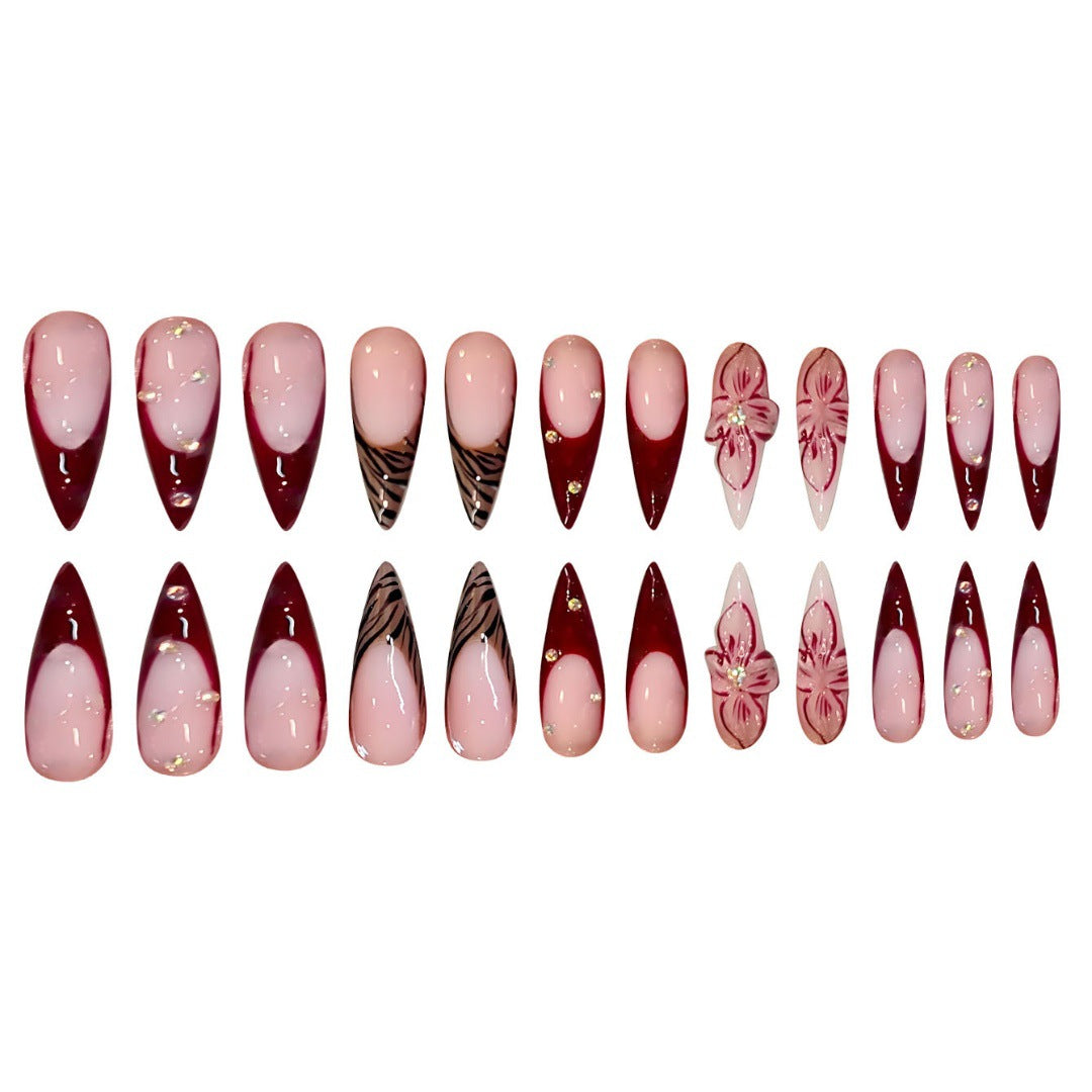Premium Abstract Nail Art Extensions Karnz