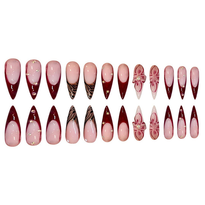 Premium Abstract Nail Art Extensions Karnz