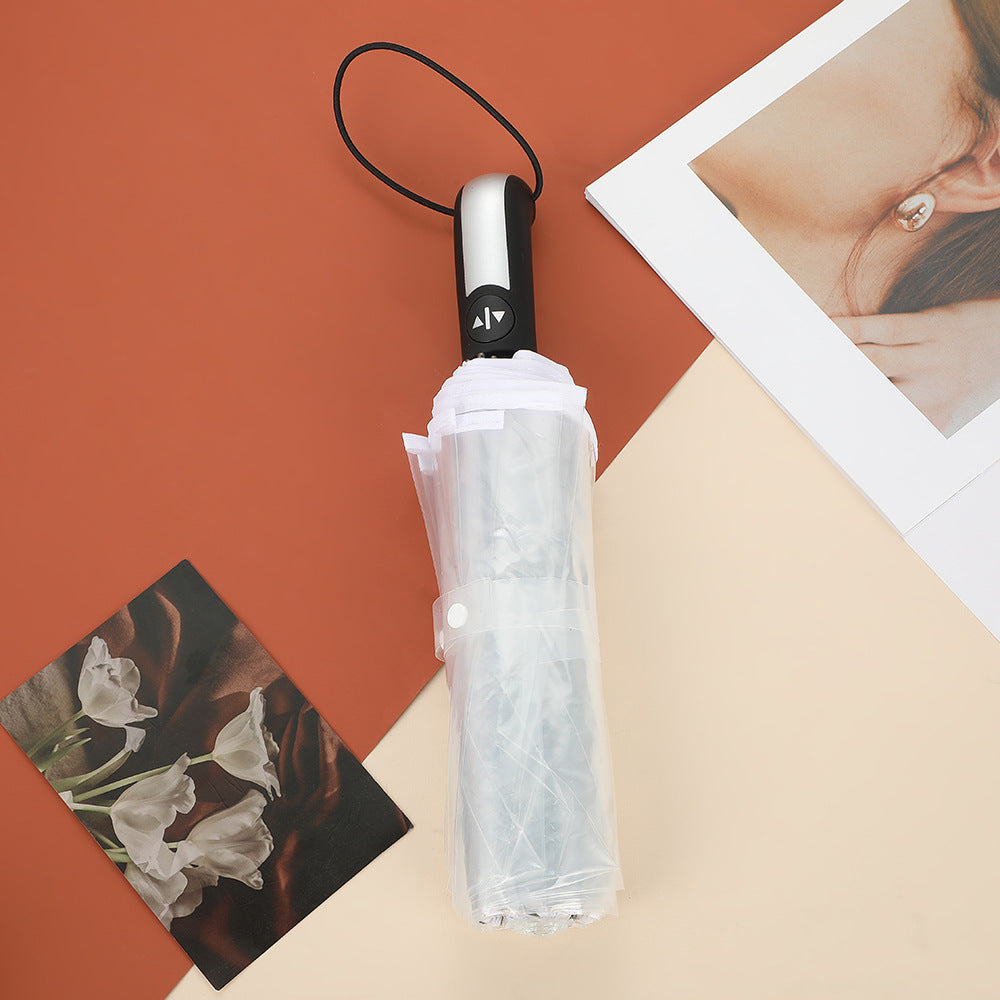 Unisex Automatischer Transparent-Regenschirm Karnz