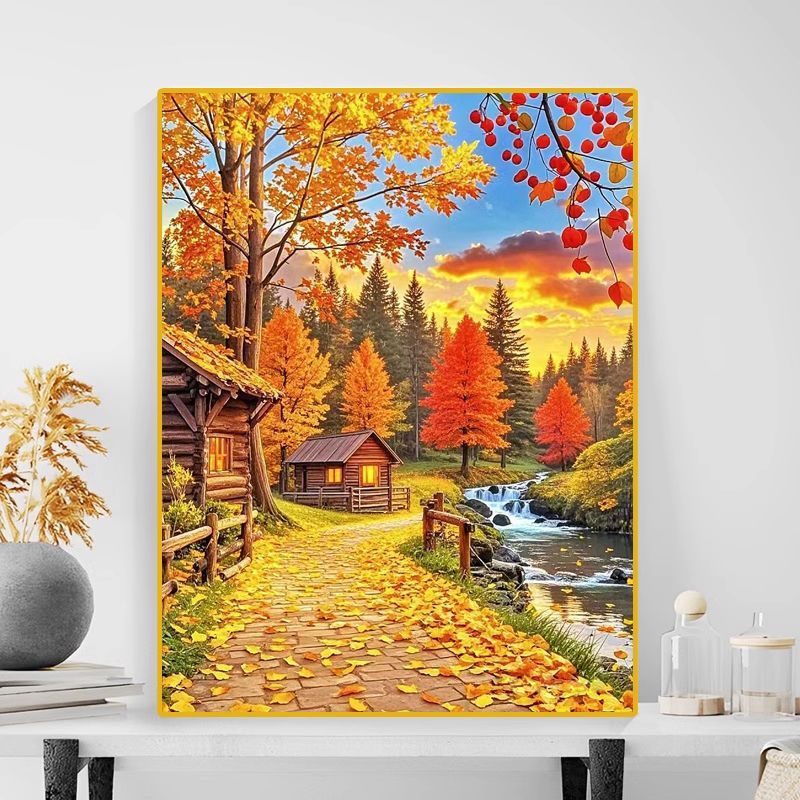 Herbstlandschaft Leinwanddruck Karnz