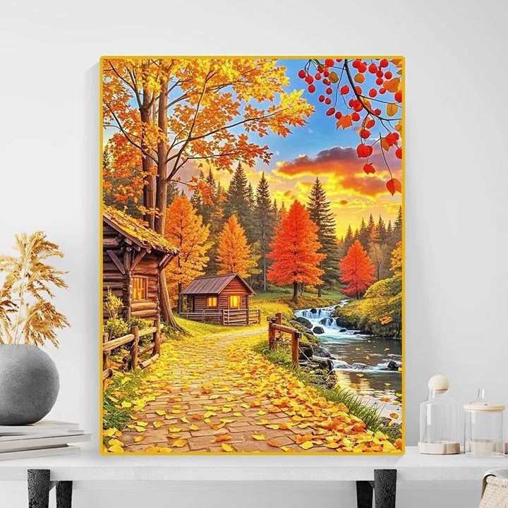 Herbstlandschaft Leinwanddruck Karnz
