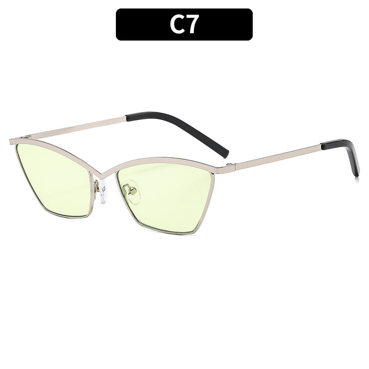 Stylische winkelförmige Katzenaugen-Sonnenbrille