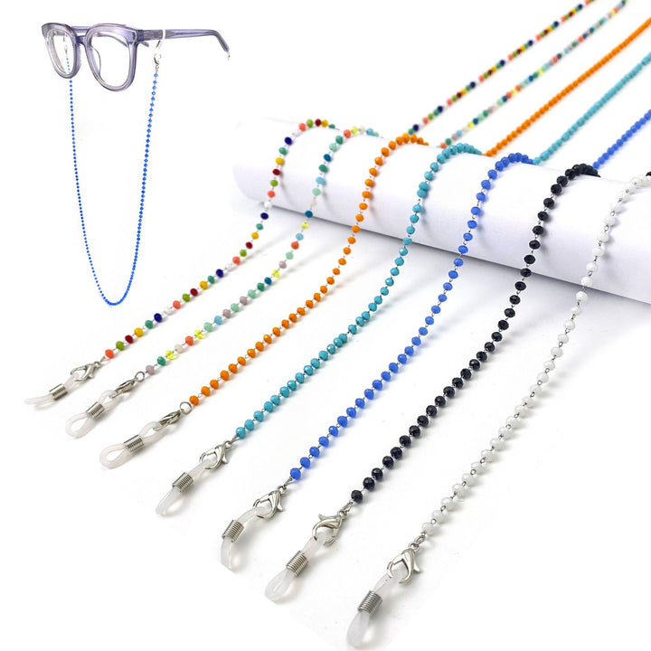 Farbige Perlenbrille Kette Karnz