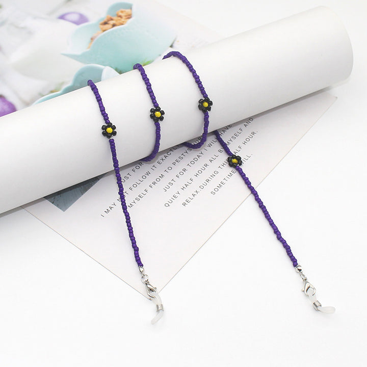 Floral Beaded Eyewear Chain Karnz
