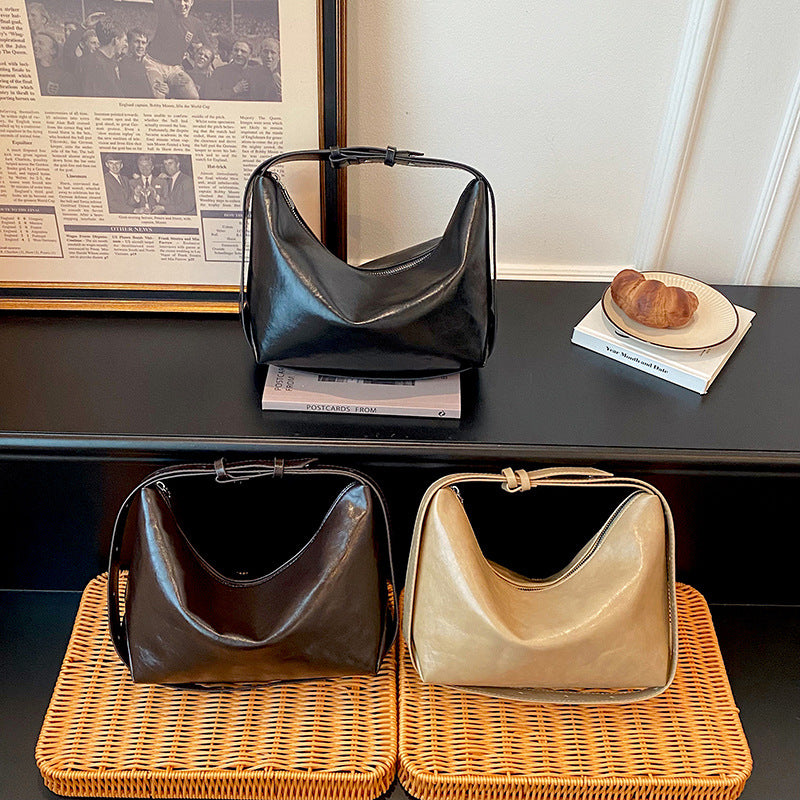 Stylisch Minimalistische Leder Schultertasche