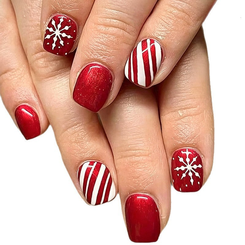 Festliches Winter Nagelkunst Set Karnz