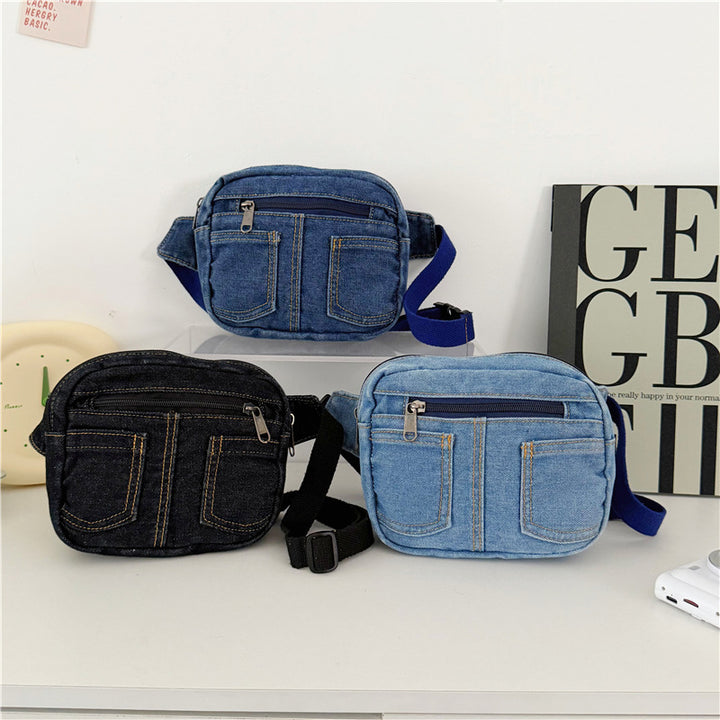 Komfortable Denim Umhängetasche Karnz
